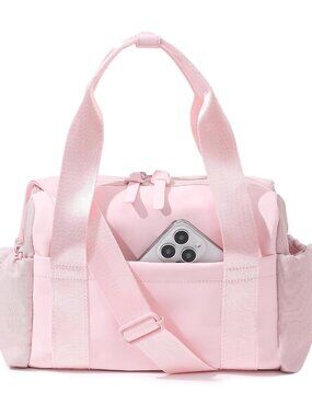 Small Gym Bag for Women, Mini Crossbody Gym Duffle Bag with Wet Compartment, Car